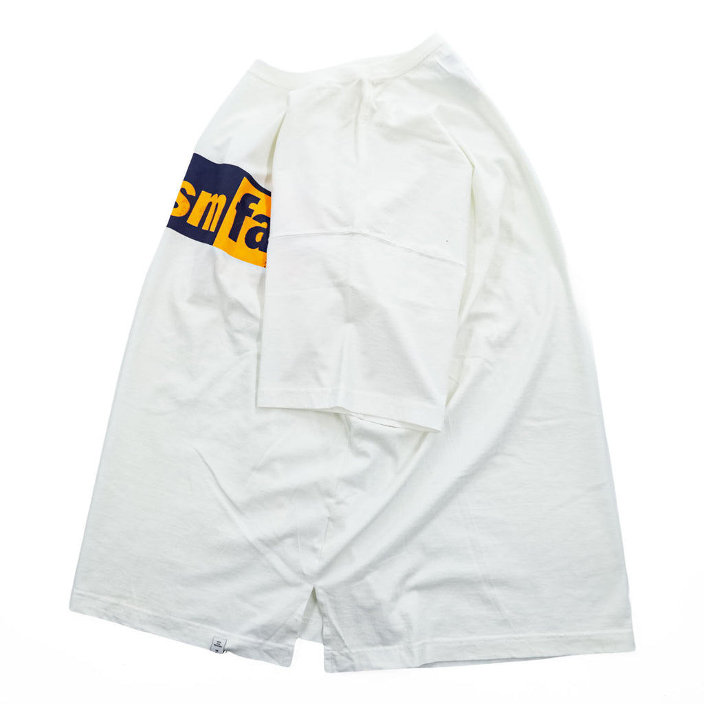 FACETASM 日本製 Tシャツ LOGO PRINT BIG TEE XL ホワイト ワイド ビッグサイズ CSW-TEE-U03