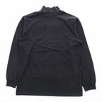 Polo Ralph Lauren 90年代 ヴィンテージ モックネック 長袖 ロングスリーブ Tシャツ L ブラック 刺繍 ポニー ロゴ