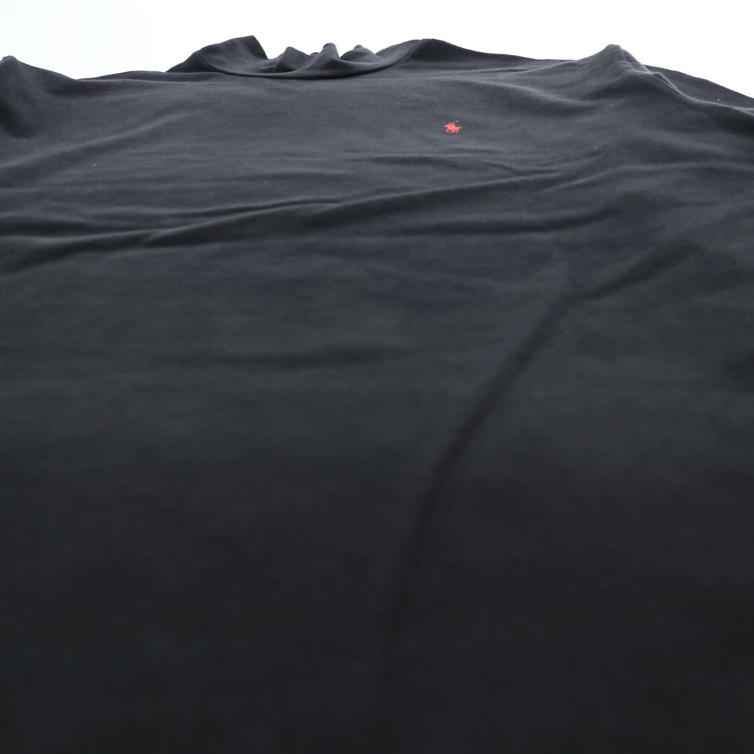 Polo Ralph Lauren 90年代 ヴィンテージ モックネック 長袖 ロングスリーブ Tシャツ L ブラック 刺繍 ポニー ロゴ