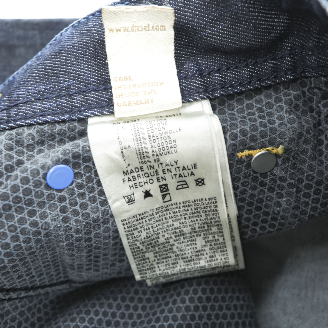 DIESEL × adidas Originals イタリア製 デニムパンツ ジーンズ M インディゴ 濃紺 リジッド ADI-LARKEE