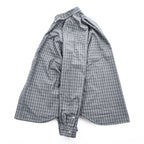 Ralph Lauren 90年代 ヴィンテージ BLAKE 長袖 チェックシャツ XL グレー 刺繍 ポニー ロゴ TWO-PLY COTTON ボタンダウン