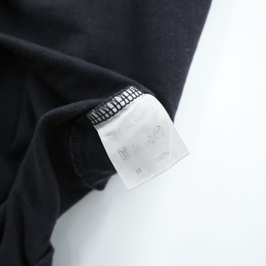 Schott N.Y.C. バック刺繍 ポケットTシャツ ブラック コットン100%