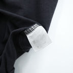 Schott N.Y.C. バック刺繍 ポケットTシャツ ブラック コットン100%
