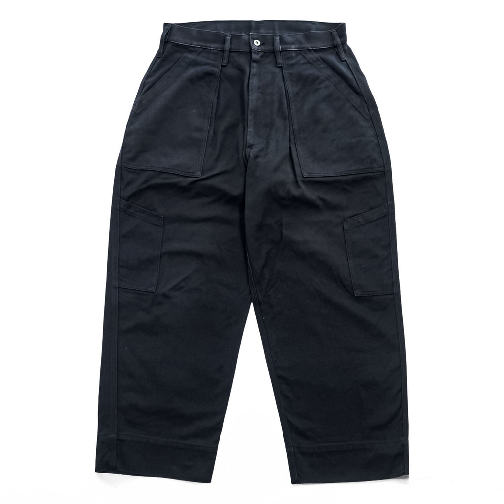 TUKI 日本製 コンバットパンツ COMBAT PANTS 0035 デニムパンツ ジーンズ L ブラック ワイド