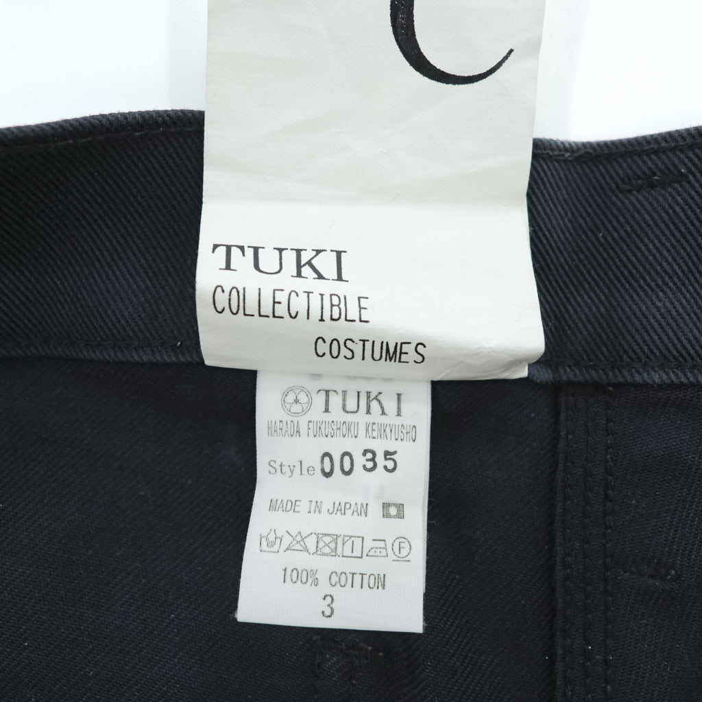 TUKI 日本製 コンバットパンツ COMBAT PANTS 0035 デニムパンツ ジーンズ L ブラック ワイド