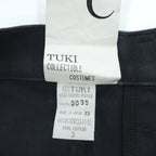 TUKI 日本製 コンバットパンツ COMBAT PANTS 0035 デニムパンツ ジーンズ L ブラック ワイド