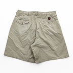 Polo Ralph Lauren 90年代 USA製 ヴィンテージ 2タックショーツ THE CLASSIC GOLF PANT ショートパンツ ハーフパンツ L ベージュ プリーツ