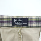 Polo Ralph Lauren 90年代 USA製 ヴィンテージ 2タックショーツ THE CLASSIC GOLF PANT ショートパンツ ハーフパンツ L ベージュ プリーツ