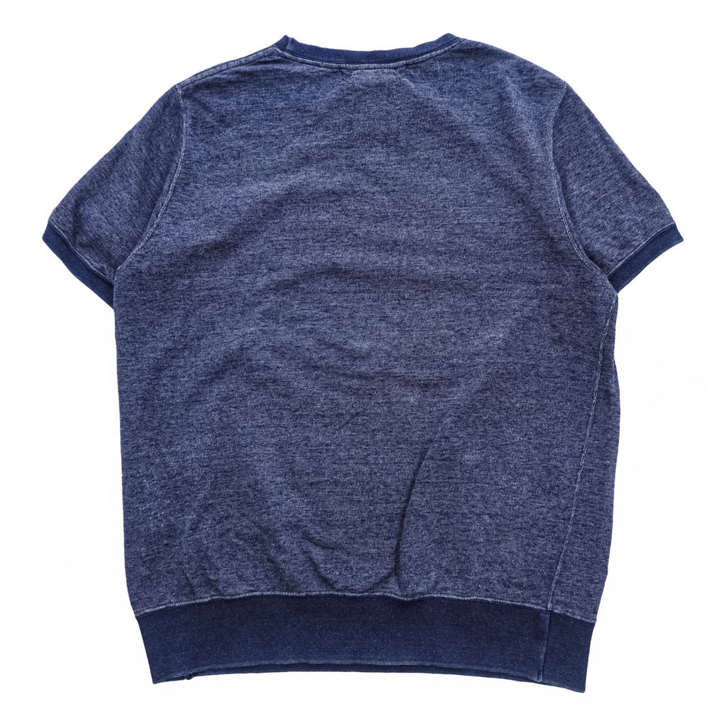 REMI RELIEF 日本製 インディゴ 半袖スウェット Tシャツ L ネイビー ナンバリング リブ