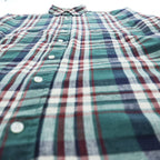 L.L.Bean 90年代 USA製 ヴィンテージ 長袖 フランネル チェックシャツ L グリーン レッド ボタンダウン 胸ポケット