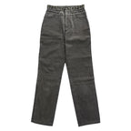 FENDI イタリア製 90年代 ヴィンテージ ロゴウエスト デニムパンツ ジーンズ L ブラウン グレー jeans