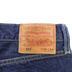 Levi's USA製 501 ビッグE 赤耳 デニムパンツ ジーンズ M インディゴ セルヴィッヂ リジッド 濃紺 レザーパッチ PREMIUM 501-2546