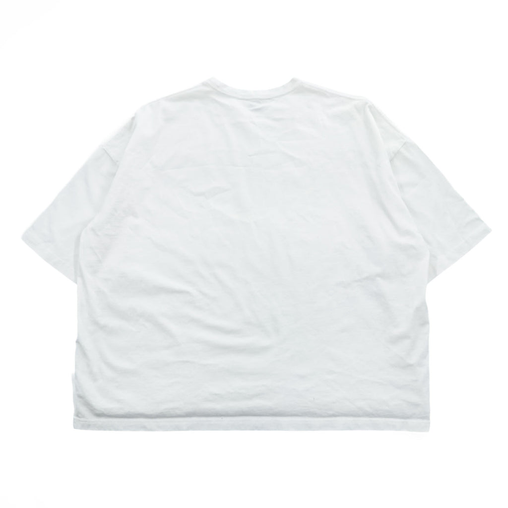 JieDa オーバーサイズ Tシャツ FREE ホワイト ワイド 短丈 サイドスリット
