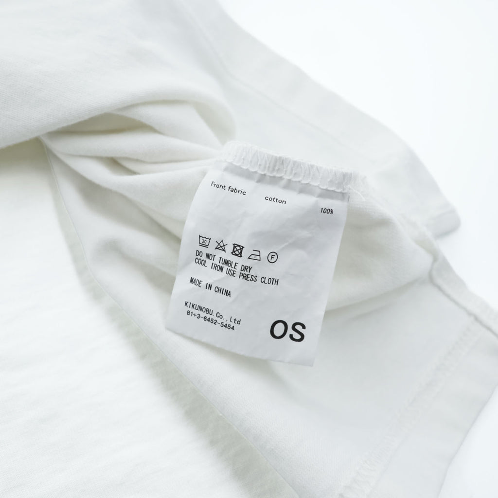 JieDa オーバーサイズ Tシャツ FREE ホワイト ワイド 短丈 サイドスリット
