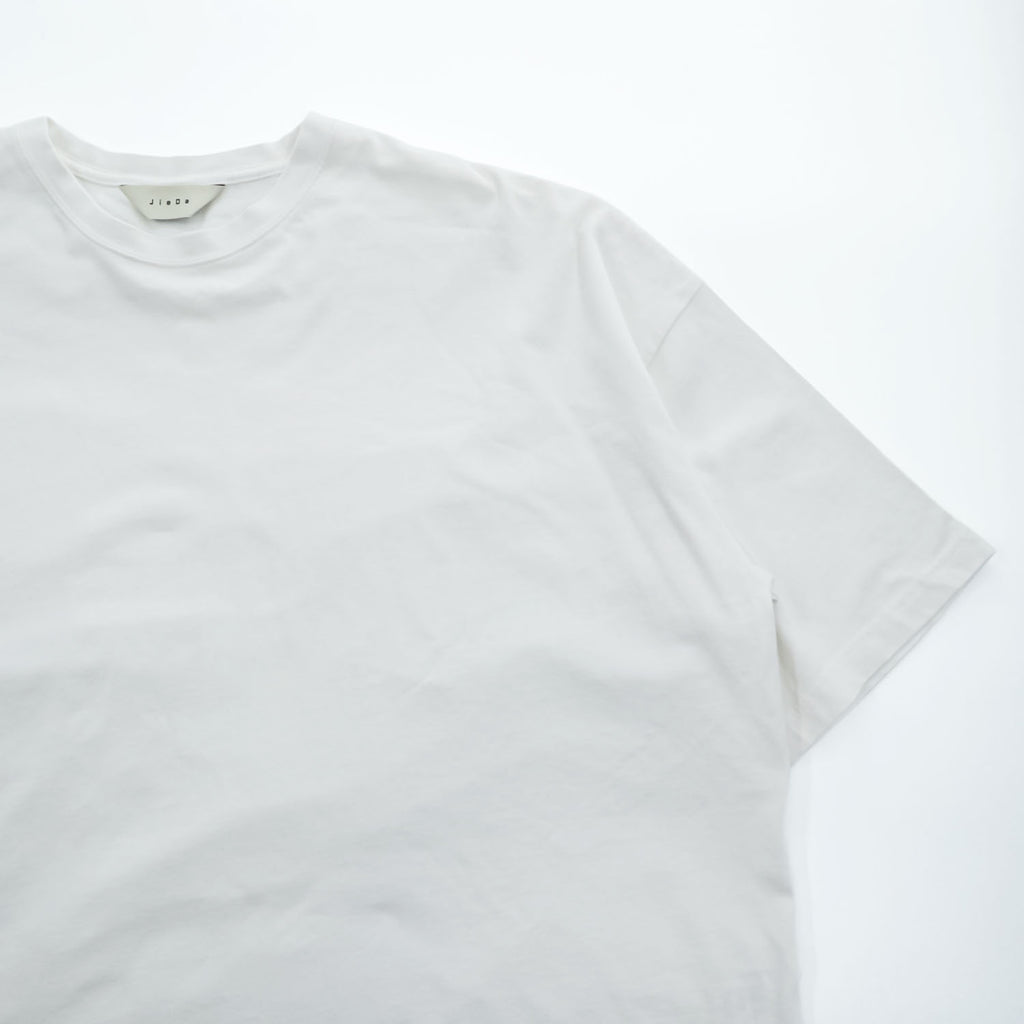 JieDa オーバーサイズ Tシャツ FREE ホワイト ワイド 短丈 サイドスリット