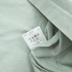 URU 日本製 レイヤード 長袖 ロングスリーブ Tシャツ ロンT L ミントグリーン コットン100%