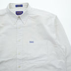 PENDLETON 長袖 オックスフォードシャツ L ホワイト ボタンダウン コットン 胸ポケット