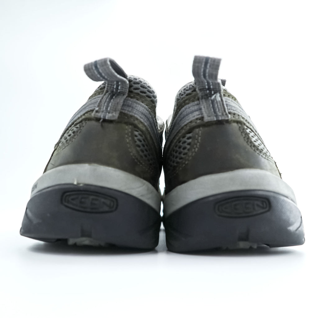 KEEN ユーティリティ UTILITY ワークシューズ 26cm グリーン メッシュ ドローコード STEEL TOE 安全靴 F2413-18 F3445-21