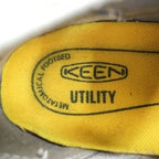 KEEN ユーティリティ UTILITY ワークシューズ 26cm グリーン メッシュ ドローコード STEEL TOE 安全靴 F2413-18 F3445-21
