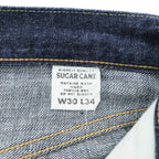 SUGAR CANE セルヴィッヂ デニムパンツ ジーンズ M インディゴ リジッド レザーパッチ 濃紺 ボタンフライ