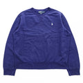Polo Ralph Lauren 90年代 ヴィンテージ 前V スウェット トレーナー XL ブルー スモールポニー ロゴ 刺繍