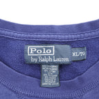 Polo Ralph Lauren 90年代 ヴィンテージ 前V スウェット トレーナー XL ブルー スモールポニー ロゴ 刺繍