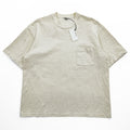 AURALEE 日本製 コットンリネン ポケットTシャツ STAND UP TEE L ベージュ A21ST02SU 未使用品