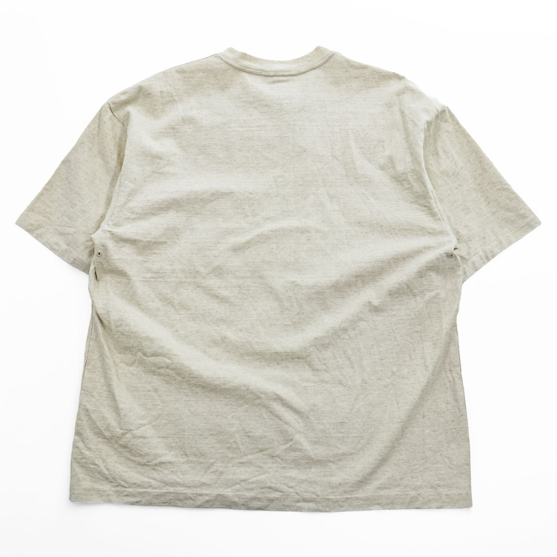 AURALEE 日本製 コットンリネン ポケットTシャツ STAND UP TEE L ベージュ A21ST02SU 未使用品