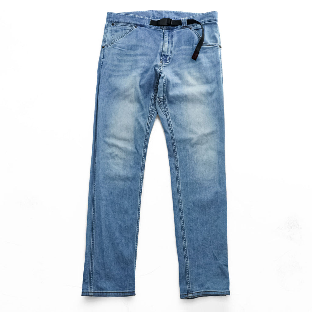 GRAMICCI ストレッチデニム クライミングパンツ ジーンズ M ブルー ベルト付 URBAN RESEARCH DOORS 別注