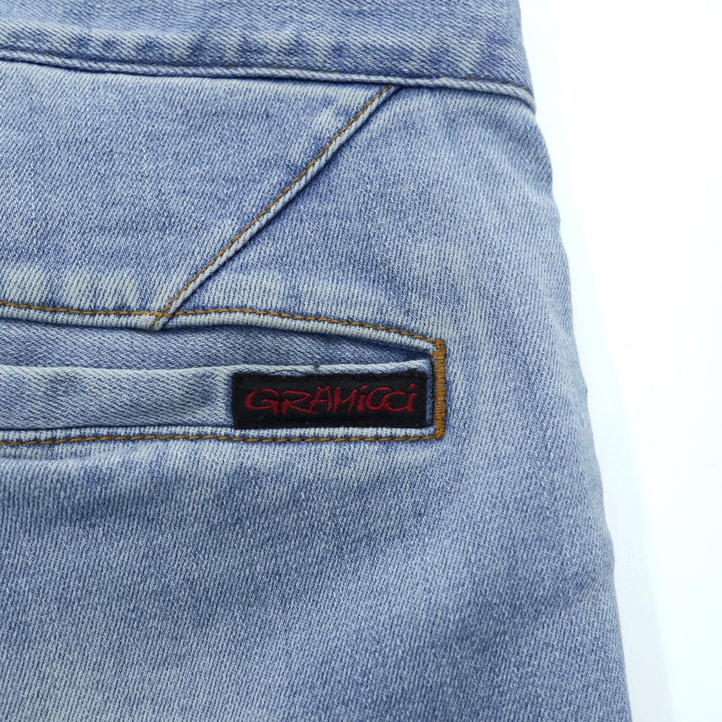 GRAMICCI ストレッチデニム クライミングパンツ ジーンズ M ブルー ベルト付 URBAN RESEARCH DOORS 別注