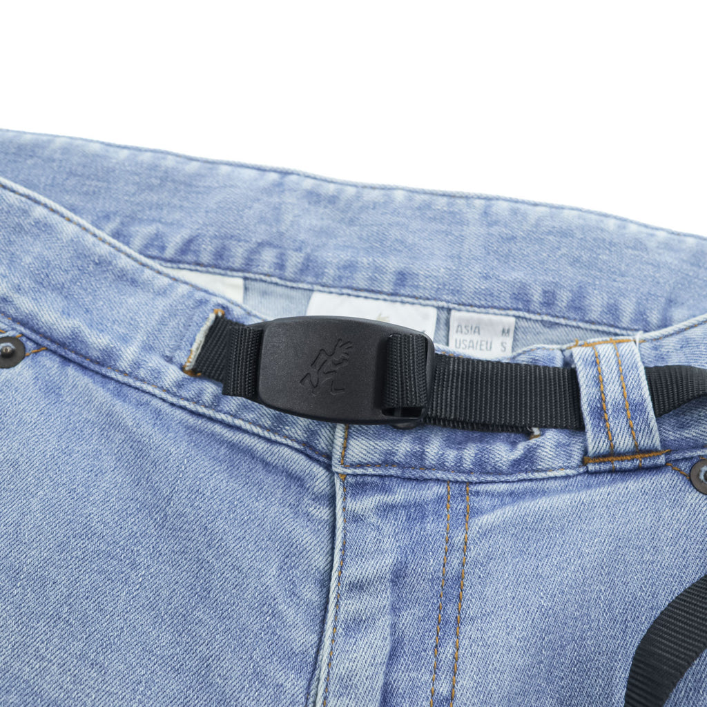 GRAMICCI ストレッチデニム クライミングパンツ ジーンズ M ブルー ベルト付 URBAN RESEARCH DOORS 別注