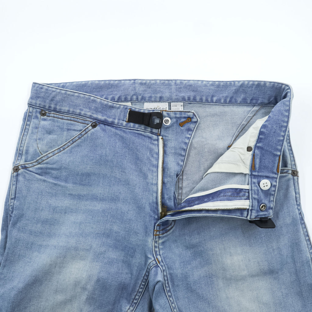 GRAMICCI ストレッチデニム クライミングパンツ ジーンズ M ブルー ベルト付 URBAN RESEARCH DOORS 別注