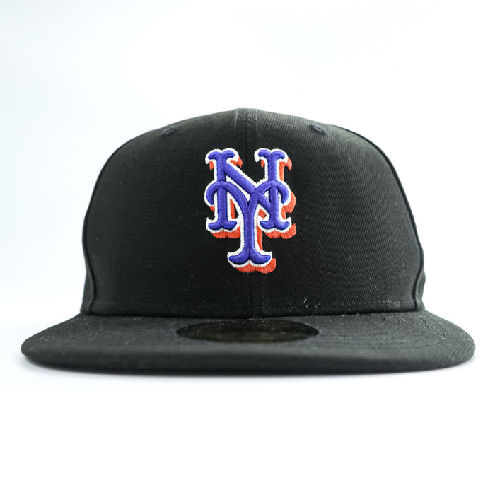 NEW ERA New York Mets 59FIFTY Authentic On-Field Black Fitted Cap Size 7 1/8