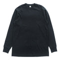 LE ( COMOLI / L'ECHOPPE ) 日本製 長袖 ロングスリーブ Tシャツ ロンT L ブラック 21-070-053-2010-1-0