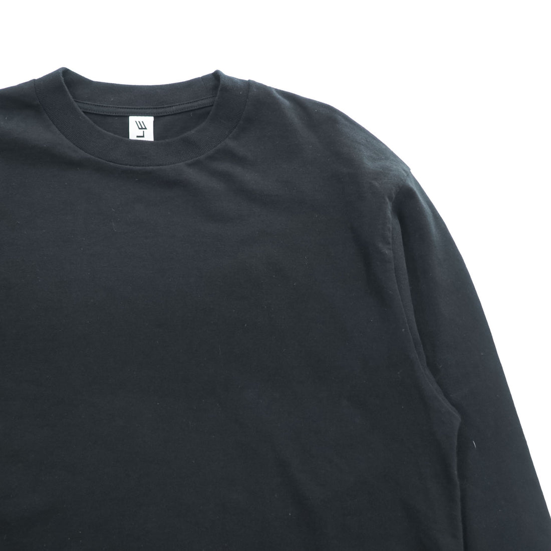 LE ( COMOLI / L'ECHOPPE ) 日本製 長袖 ロングスリーブ Tシャツ ロンT L ブラック 21-070-053-2010-1-0