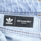 adidas originals アディブレイク サイドスナップ デニムパンツ ジーンズ XL ブルー 3ストライプ H59020