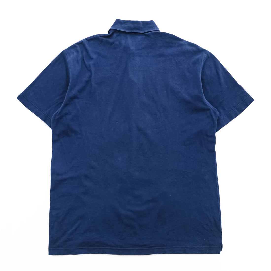 YVES SAINT LAURENT 80年代 ヴィンテージ tricots pour homme ポロシャツ L ブルー ワンポイントロゴ YSL 鹿の子
