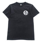 STUSSY サークルロゴ 両面プリント Tシャツ S ブラック International Stüssy Tribe