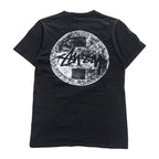 STUSSY サークルロゴ 両面プリント Tシャツ S ブラック International Stüssy Tribe