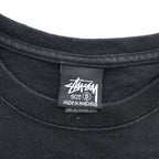 STUSSY サークルロゴ 両面プリント Tシャツ S ブラック International Stüssy Tribe