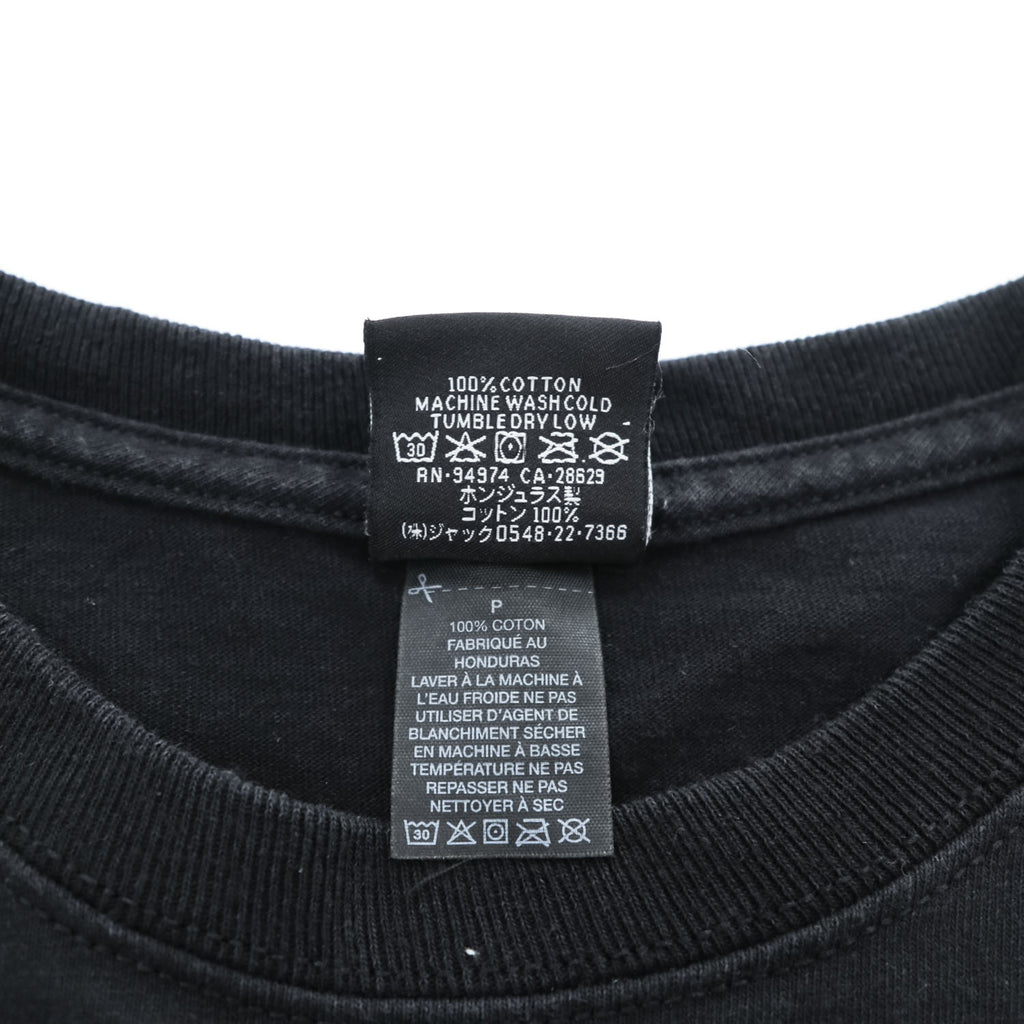 STUSSY サークルロゴ 両面プリント Tシャツ S ブラック International Stüssy Tribe