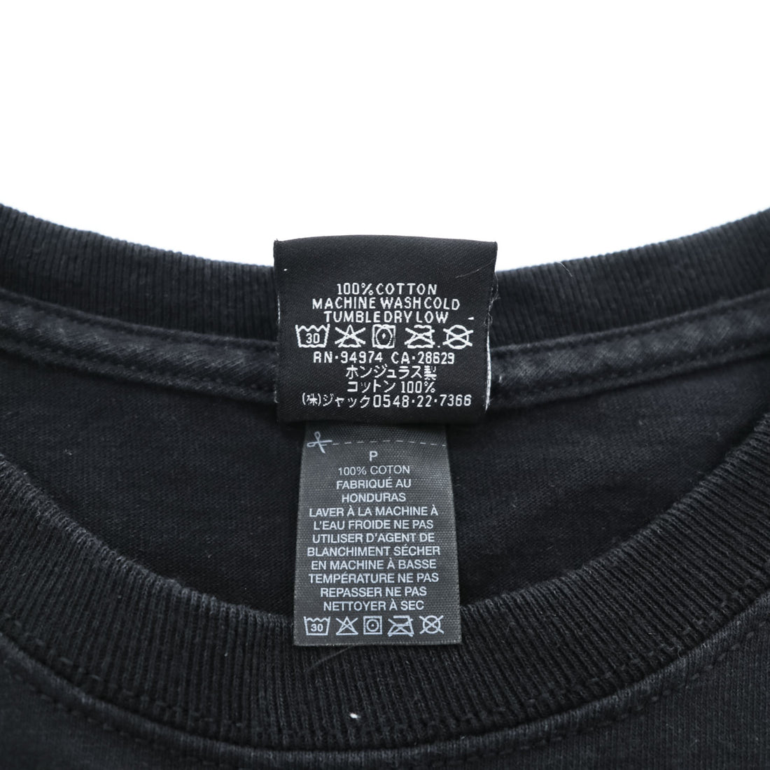 STUSSY サークルロゴ 両面プリント Tシャツ S ブラック International Stüssy Tribe