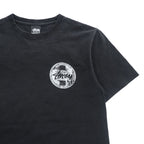 STUSSY サークルロゴ 両面プリント Tシャツ S ブラック International Stüssy Tribe