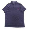 Polo Ralph Lauren ポロシャツ L ネイビー スモールポニー ロゴ 刺繍 CUSTOM FIT