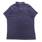 Polo Ralph Lauren ポロシャツ L ネイビー スモールポニー ロゴ 刺繍 CUSTOM FIT