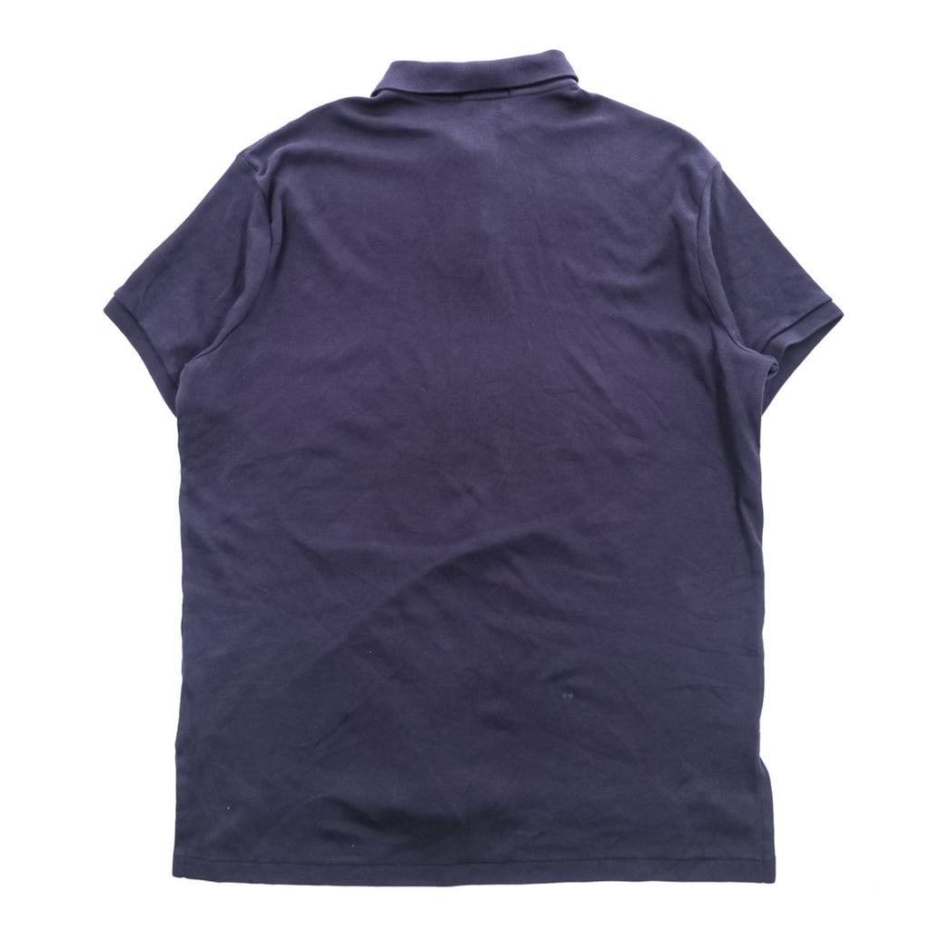 Polo Ralph Lauren ポロシャツ L ネイビー スモールポニー ロゴ 刺繍 CUSTOM FIT