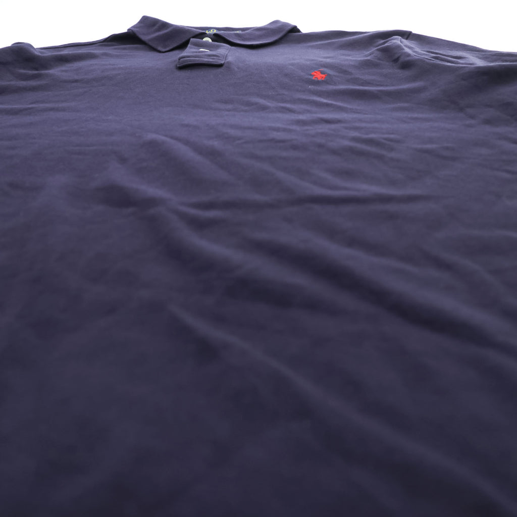 Polo Ralph Lauren ポロシャツ L ネイビー スモールポニー ロゴ 刺繍 CUSTOM FIT