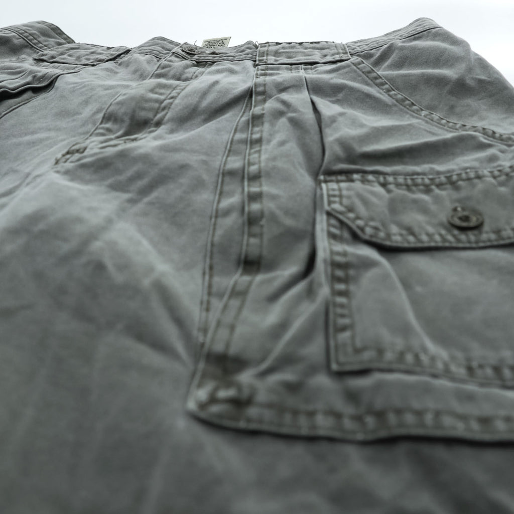 Eddie Bauer 90年代 ヴィンテージ ブッシュ カーゴショーツ ショートパンツ L グレー マルチポケット