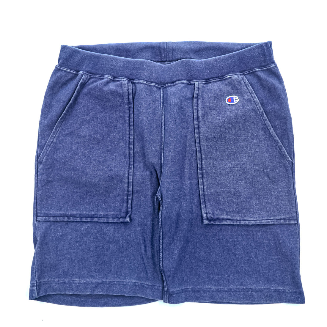 Champion 半袖 スウェット セットアップ ショートパンツ L インディゴ ブルー REVERSE WEAVE リバースウィーブ