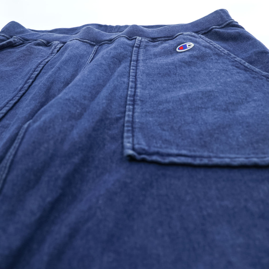 Champion 半袖 スウェット セットアップ ショートパンツ L インディゴ ブルー REVERSE WEAVE リバースウィーブ